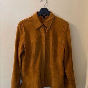 GAP Camel Suede Shirt